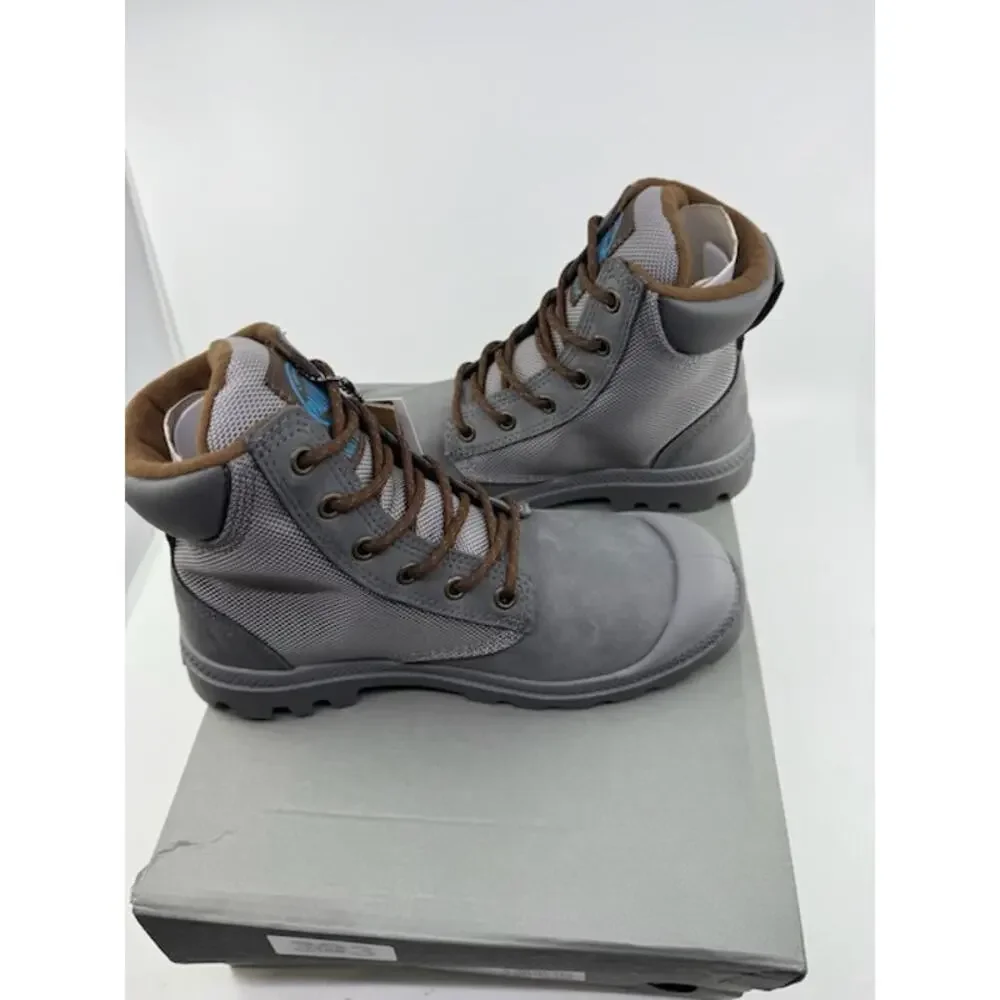 NEW Palladium Pampa Sport Cuff WPN Boots 73234-070-M Granite Gray Mens Size 4.5 - Picture 5 of 9